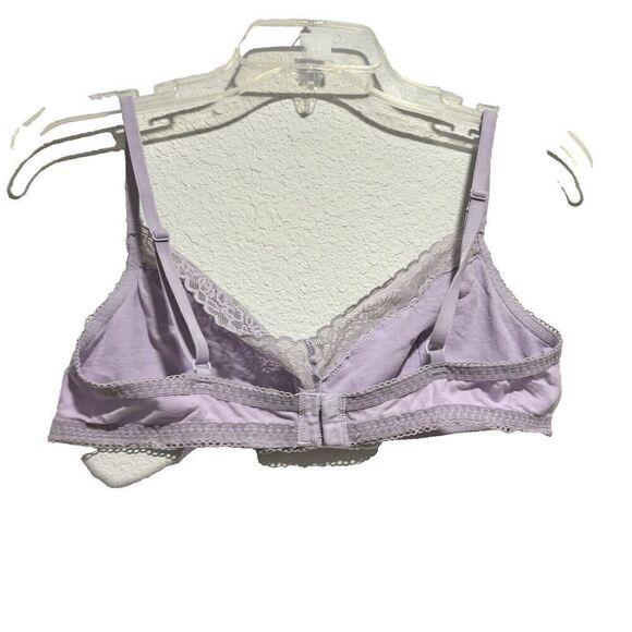 Savage x Fenty lilac purple unlined wirefree adjustable bra bralette size L EUC - Picture 4 of 8